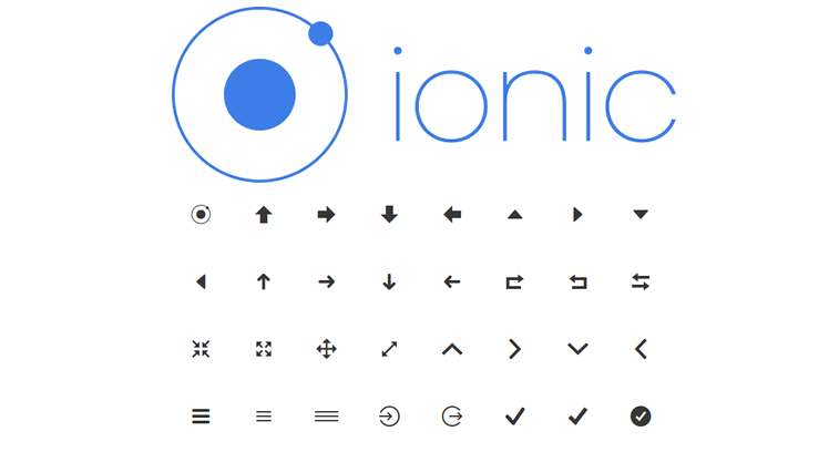 Ionicons font ikon