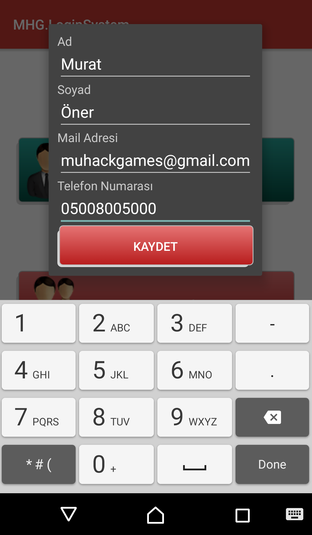 Xamarin Android ile Giriş Yapısı - Üye Ol Diyaloğu