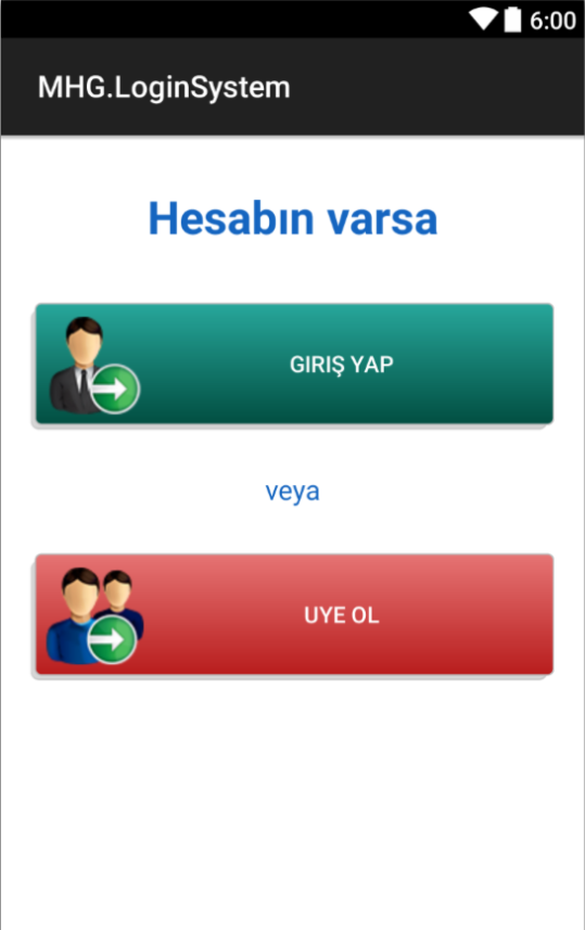 xamarin ile giriş yapısı main.axml