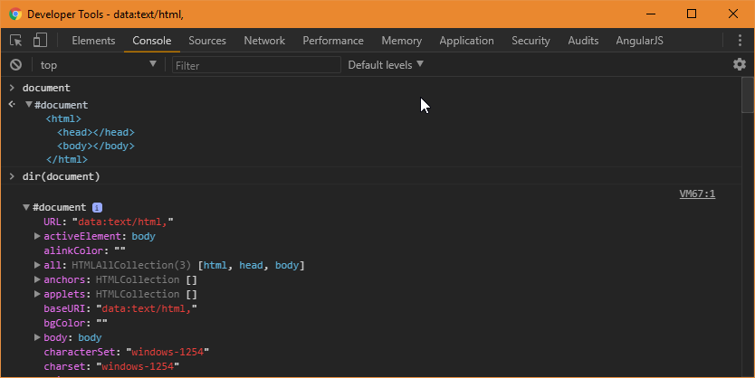 Developer Tools'un Pek Bilinmeyen Nimetleri 9 Chrome Developer Tools Dir Function