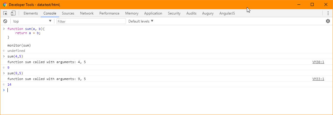 Developer Tools'un Pek Bilinmeyen Nimetleri 15 Chrome Developer Tools Monitor Function