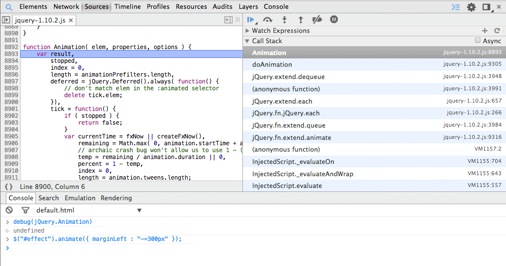 Developer Tools'un Pek Bilinmeyen Nimetleri 8 Chrome Developer Tools Debug Function