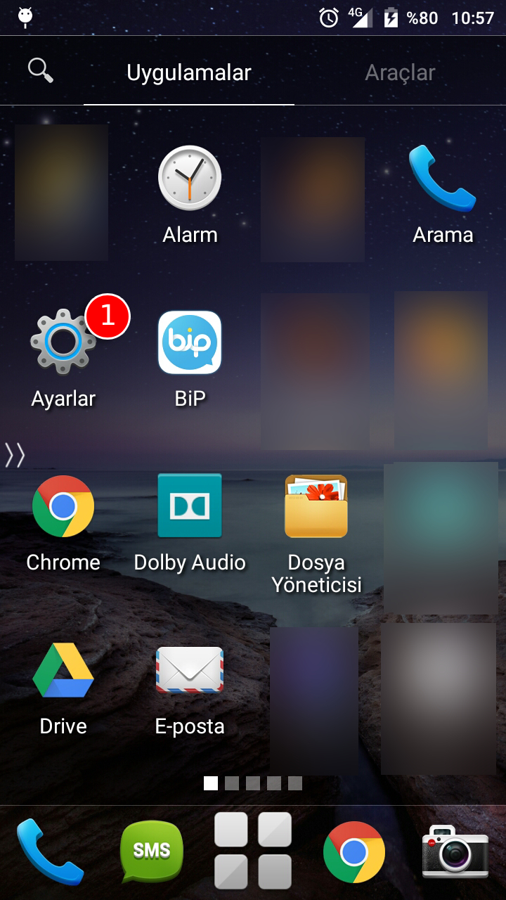 1.Adım: Ayarlara Tıklayın