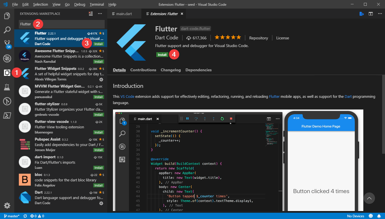 Flutter Ortamı Nasıl Kurulur ve Neler Gerekiyor? 4 Visual Studio Code Futter Environment